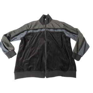 Steve Harvey Mens 2XL Full Zip Jacket Velvet Tweed Mixed Media Celeb Edition